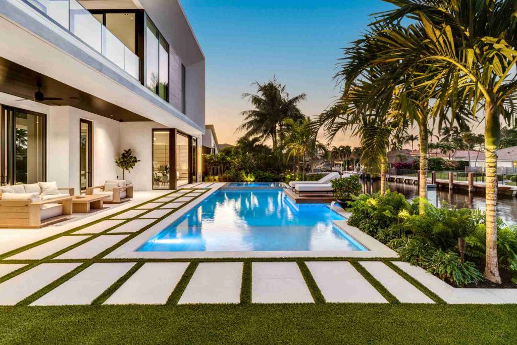 955 Bolender, Tropic Isle, Delray Beach — 6-bed, 5.5-bath luxury waterfront renovation by Beachfront Builders