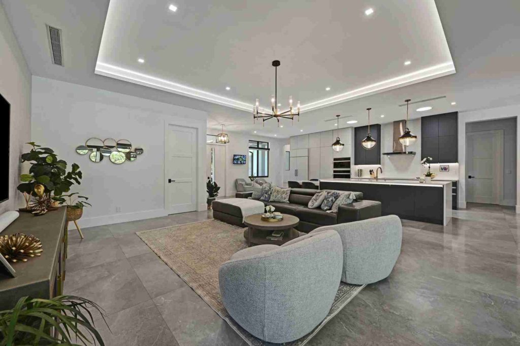 Beautiful Single Story Waterfront Home — 4-bed, 3.5-bath custom waterfront home by Beachfront Builders (photo 1 of 30)